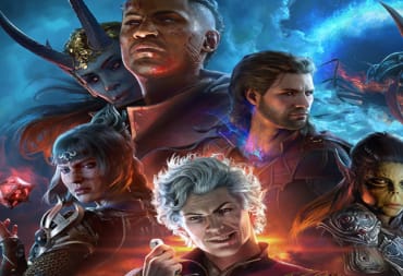 The main cast from Baldur's Gate 3 together in a promotional poster