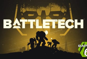 artwork depicting several mechs in silhouette across the bottom of the image, clearly standing on a raised bit of land. The word "battletech" is printed across the image in white, straight letters. 