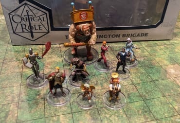 A preview image showing off all of the Wizkids Darrington Brigade miniatures