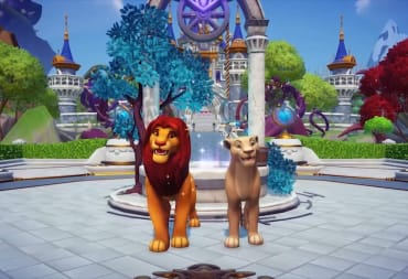 Simba and Nala in the new Disney Dreamlight Valley April update