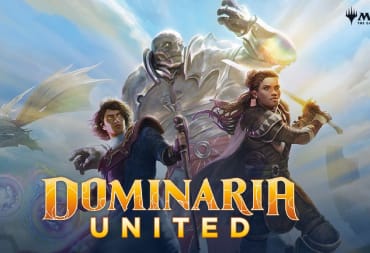 Dominaria united Key Art featuring Karn, Jodah and Radha