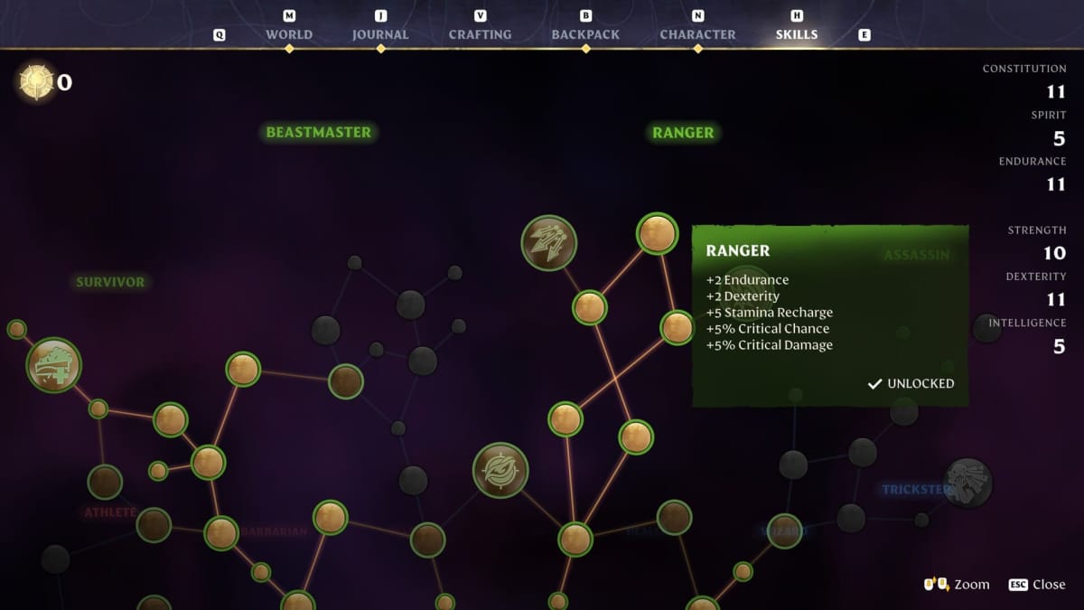 Image of the Enshrouded Skill Tree