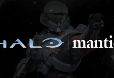 The Halo miniatures game announcement image, showing the Halo logo alongside Mantic Games' logo.