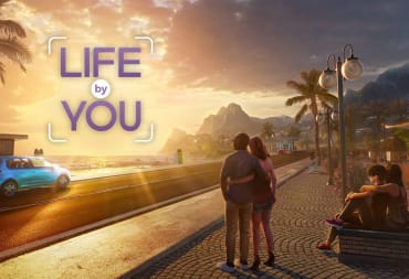 Life by You Key Art - Humans enjoy their time in town as the sun sets.