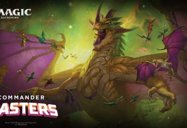 Commander Masters key art featuring the Ur-Dragon rather than the new commander masters cards