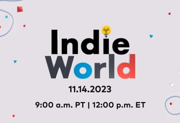 A banner showing the Nintendo Indie World logo, complete with the time and date it's showing