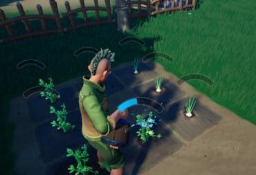 Palia Gardening Guide - Cover Image Watering Plants on the Housing Plot