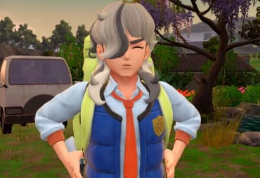 Arven smiling in the Pokemon Scarlet and Violet DLC epilogue