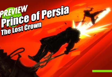 Sargon kicks a boss off his horse in Prince of Persia: The Lost Crown