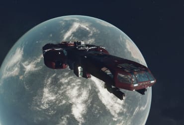 starfield ship in orbit