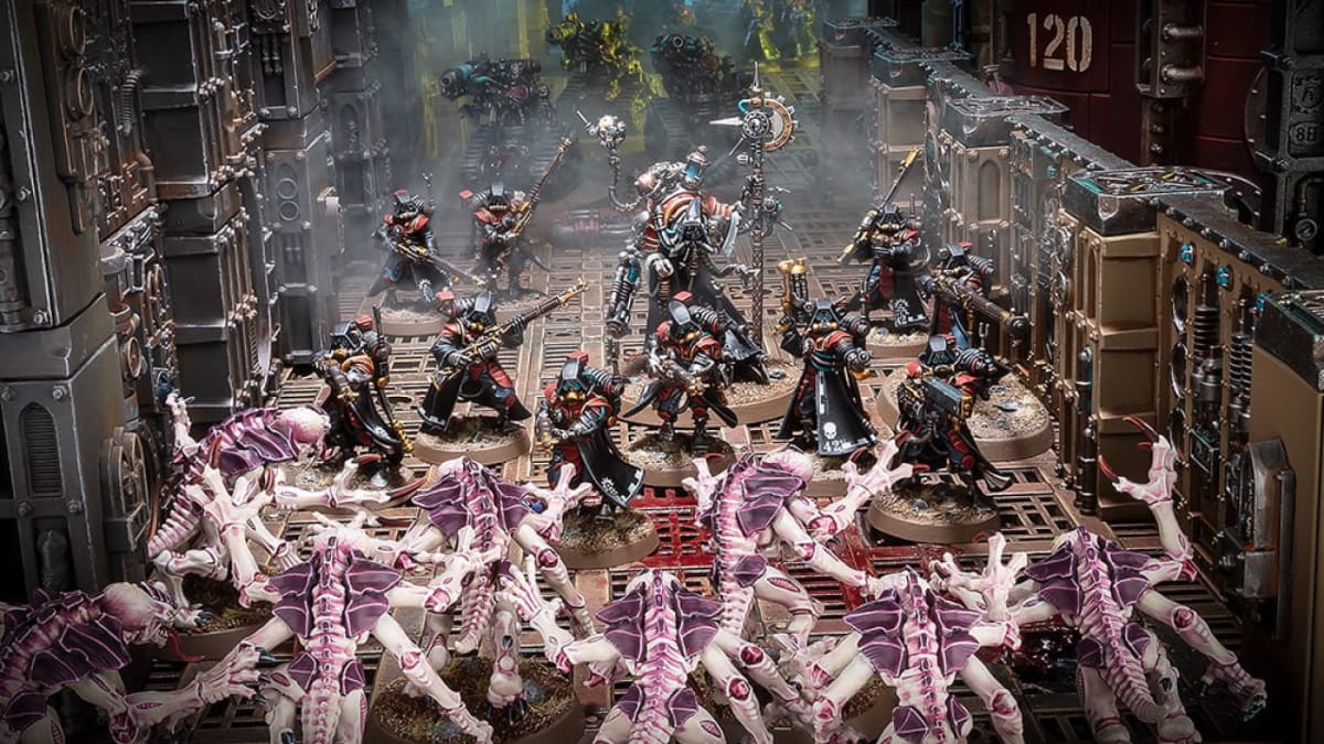 A featured screenshot of the Adeptus Mechanicus army from Warhammer 40,000