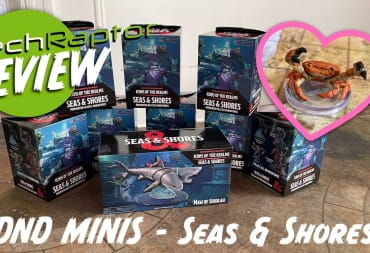 A collection of blind boxes for Wizkids Seas And Shores miniatures, including a special photo of a crab we love.